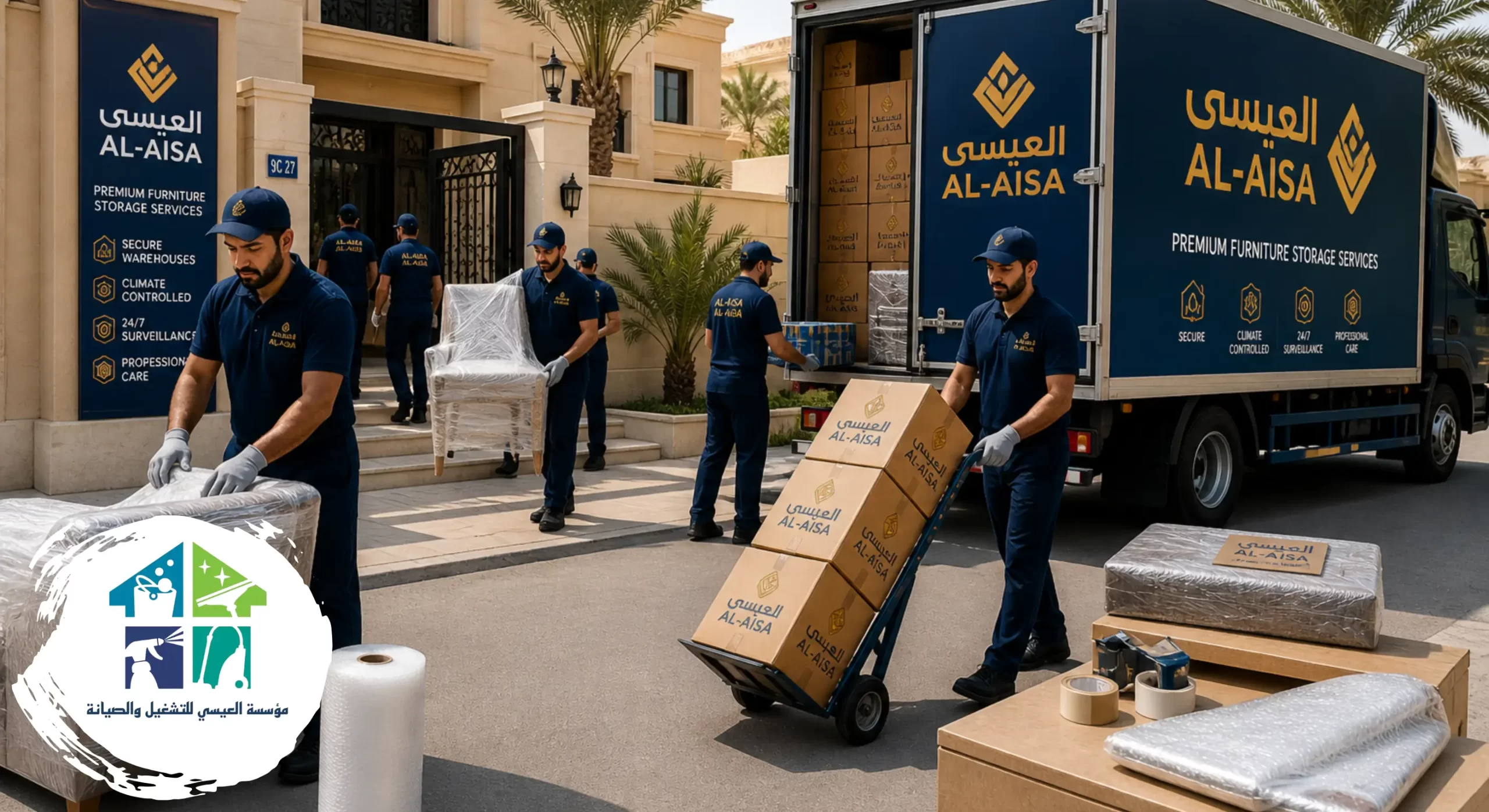 أفضل خدمات تخزين اثاث بالرياض مع شركة العيسى لحفظ أثاثك بأمان
