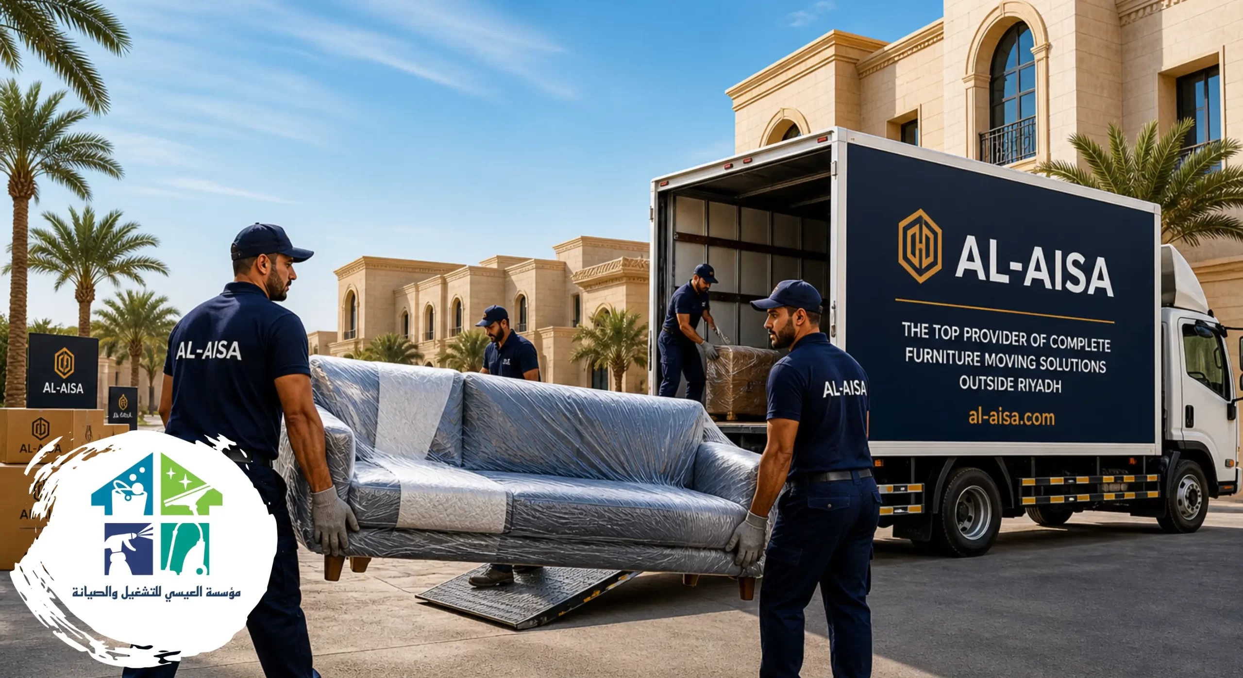 أفضل خدمات نقل الأثاث والعفش خارج الرياض مع التغليف والفك والتركيب
