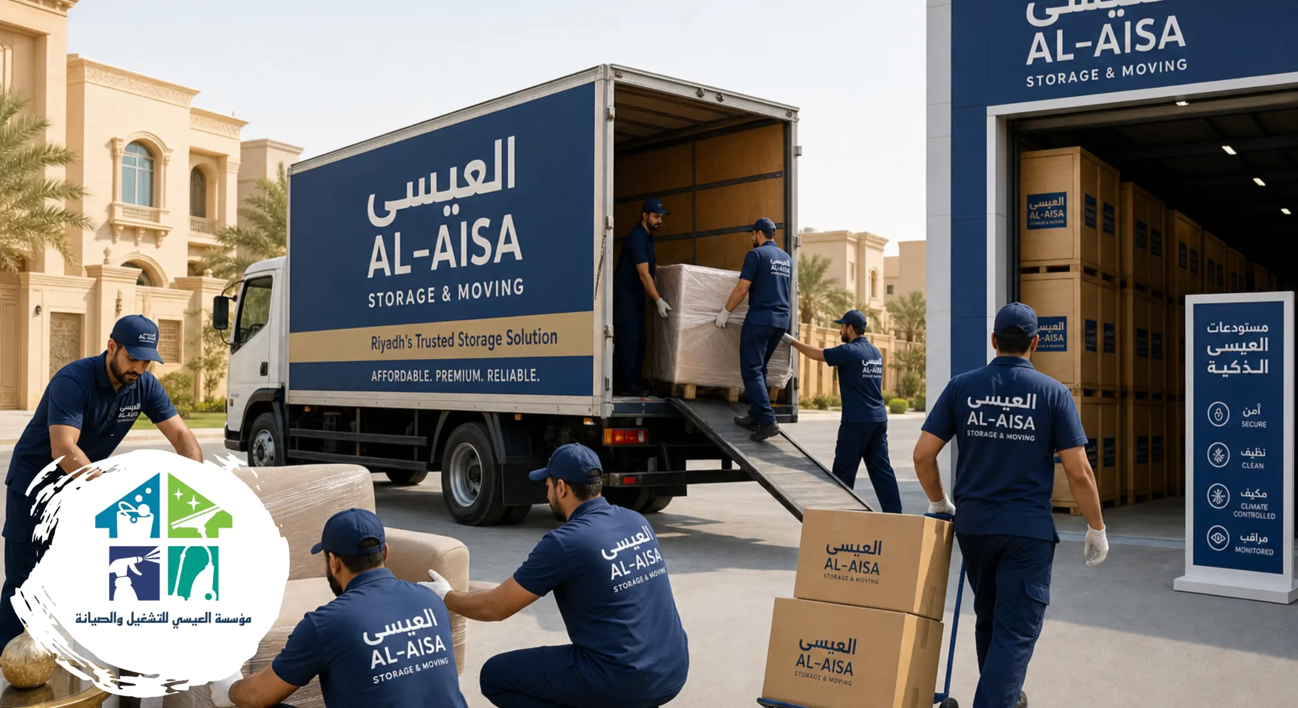 تخزين العفش والأثاث بالرياض بأفضل الأسعار مع شركة العيسى
