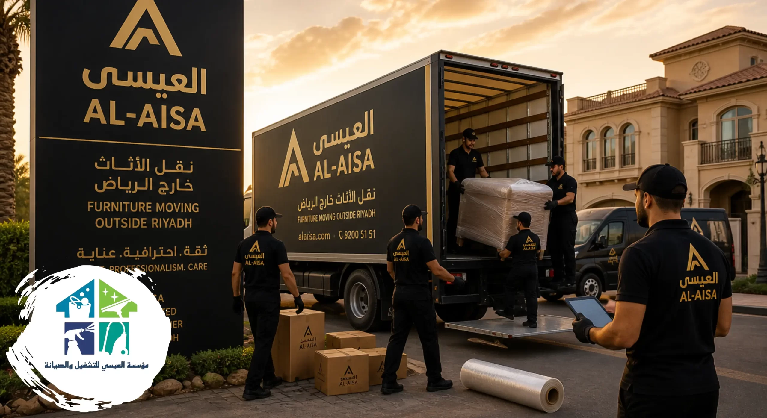 حلول احترافية وخدمة موثوقة من شركة العيسى لنقل العفش خارج الرياض
