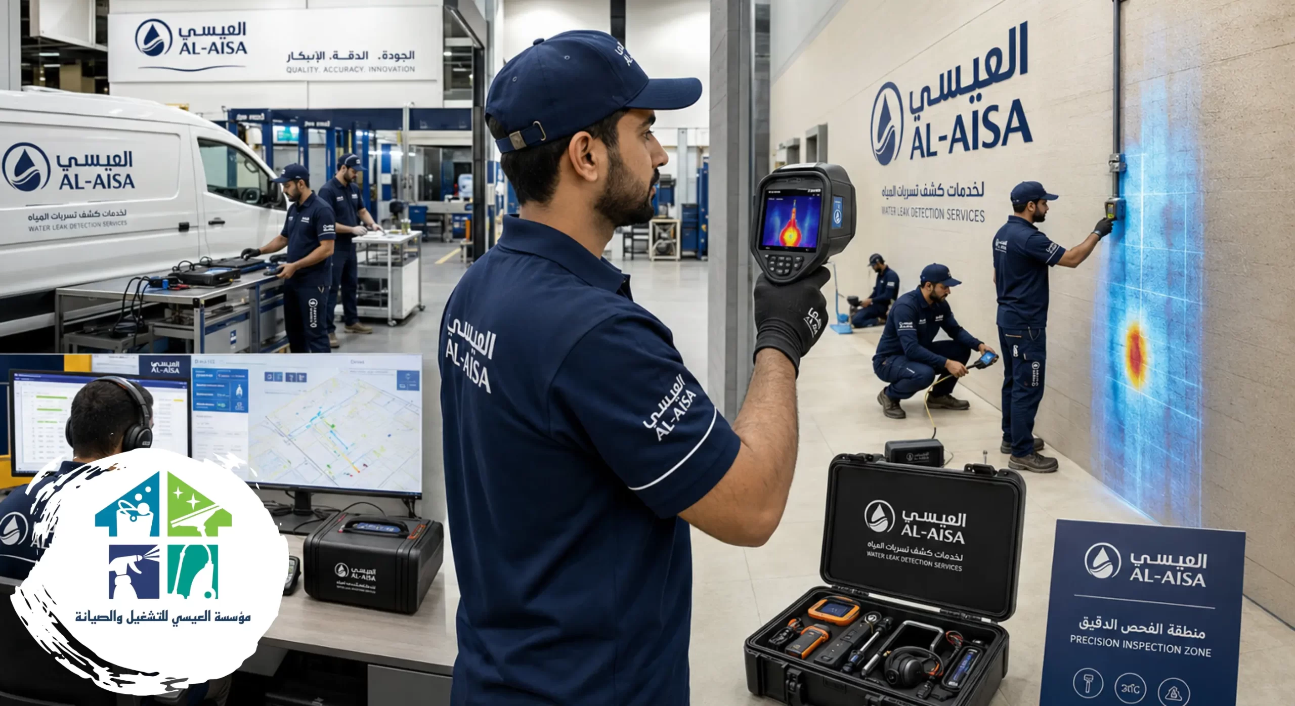 خدمات شركة العيسى في كشف تسربات المياه بالرياض بأحدث الأجهزة والتقنيات
