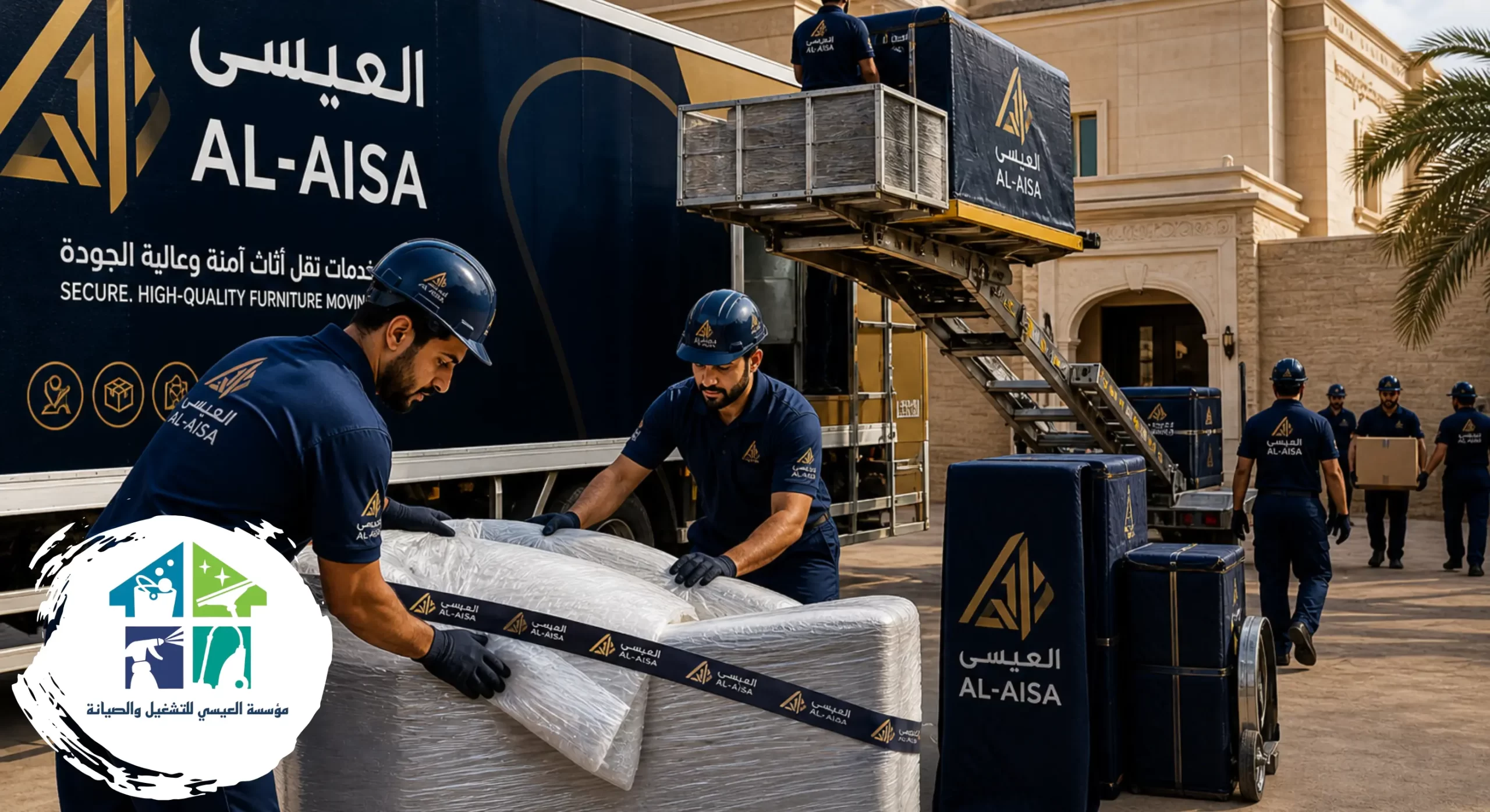 خدمات نقل العفش خارج الرياض مع شركة العيسى التي تتميز بالجودة والأمان
