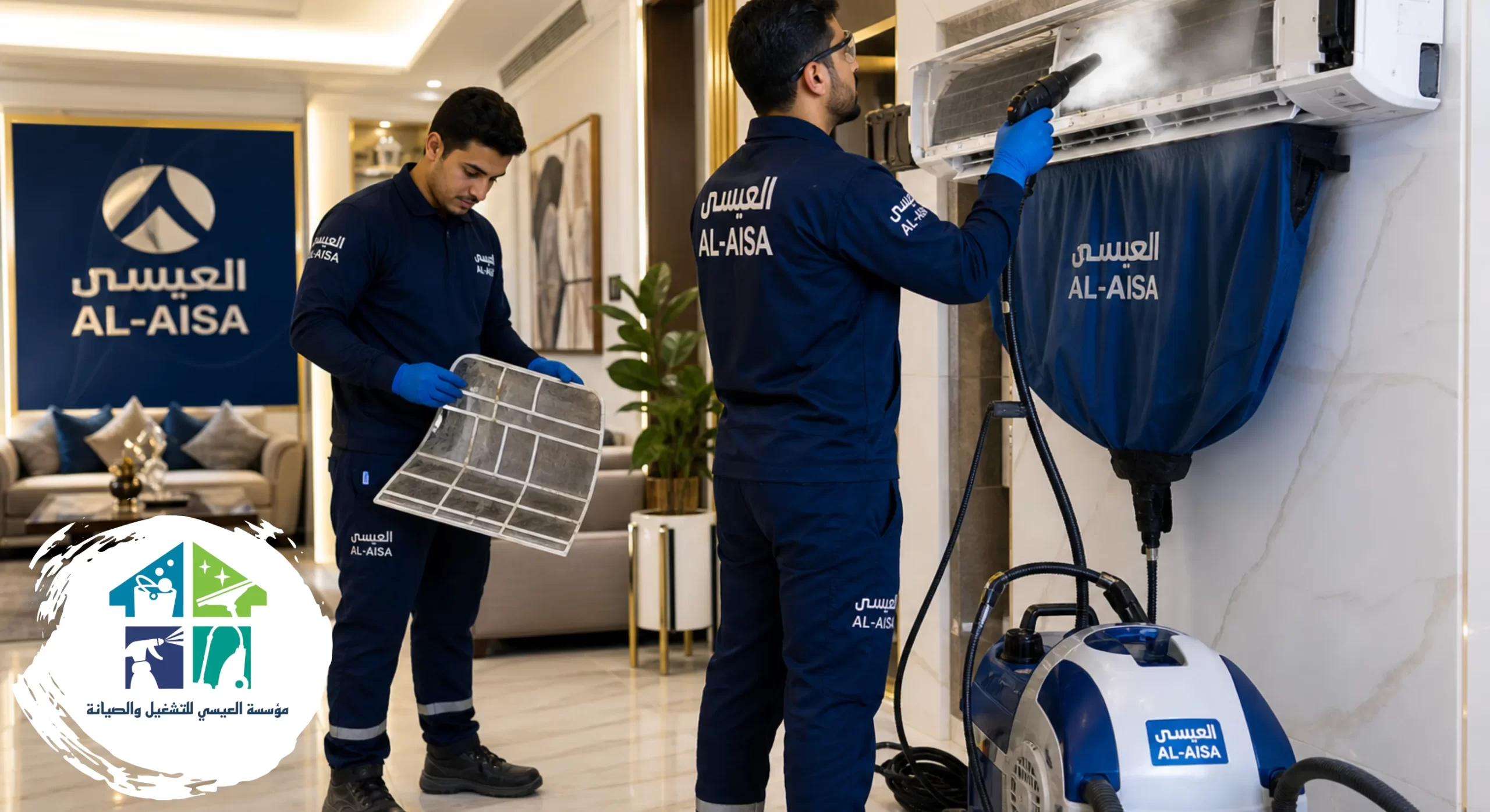 غسيل وتنظيف المكيفات بالرياض لتحسين التبريد وجودة الهواء
