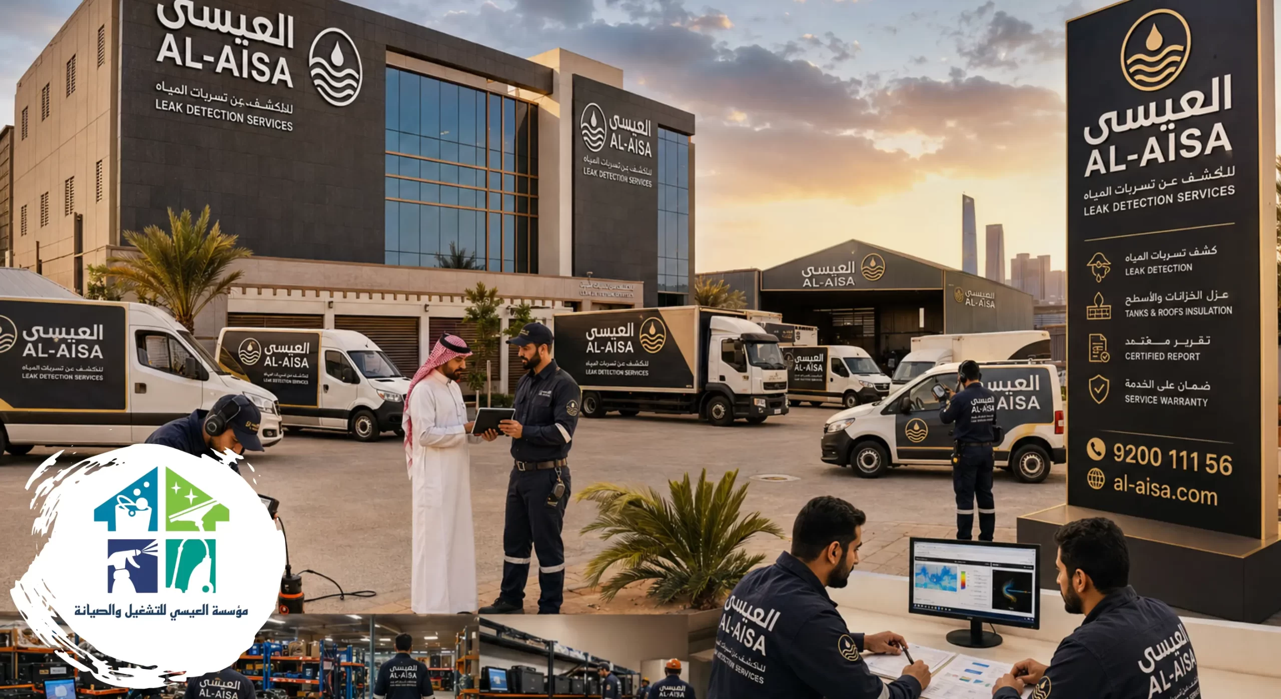 لماذا تُعد شركة العيسى أفضل شركة كشف تسربات المياه بالرياض؟
